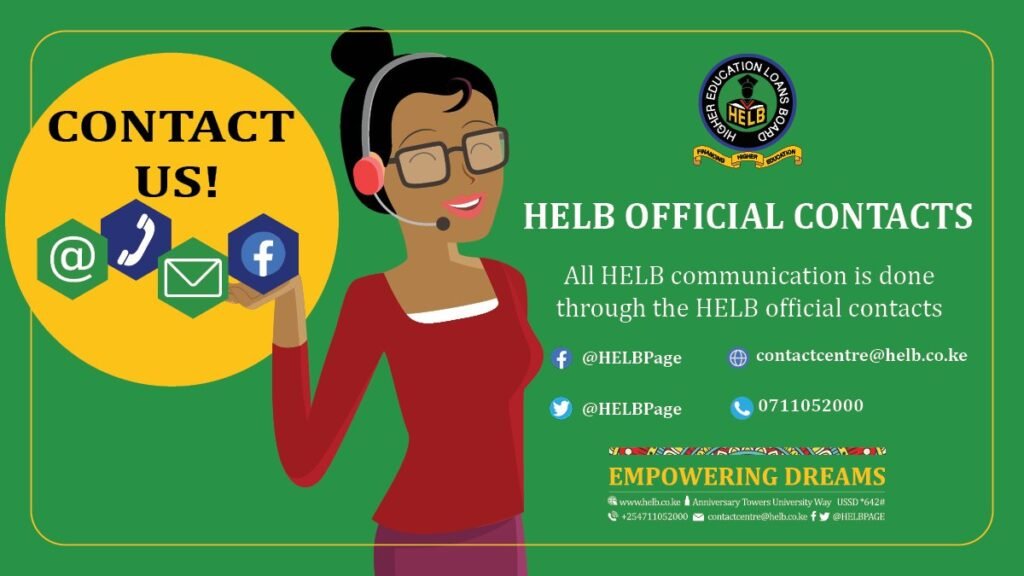 Helb Customer Care Contacts call centre 0711052000